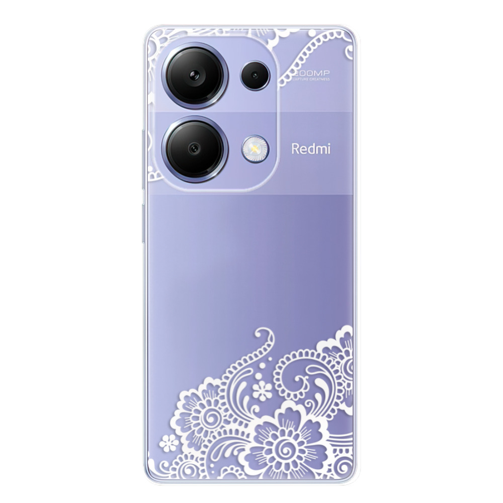 Odolné silikónové puzdro iSaprio - White Lace 02 - Xiaomi Redmi Note 13 Pro
