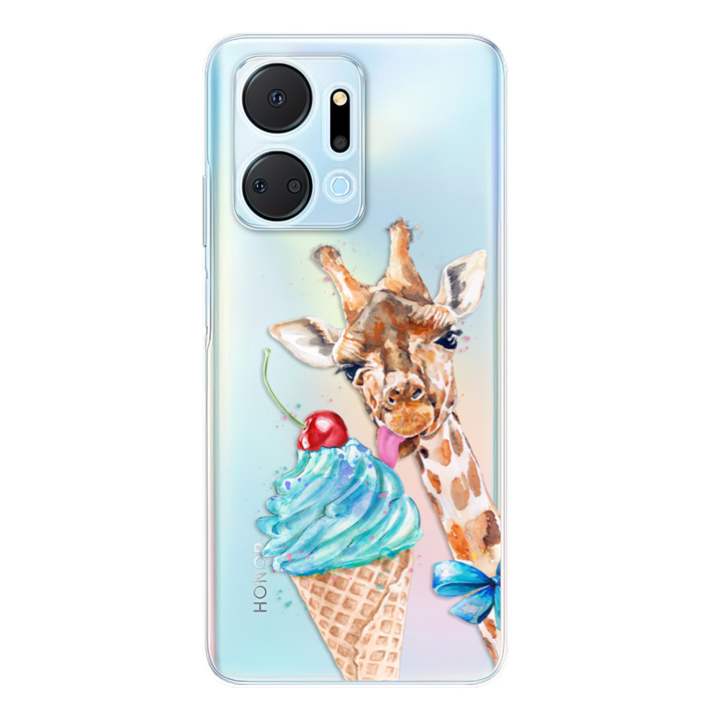 Odolné silikónové puzdro iSaprio - Love Ice-Cream - Honor X7a