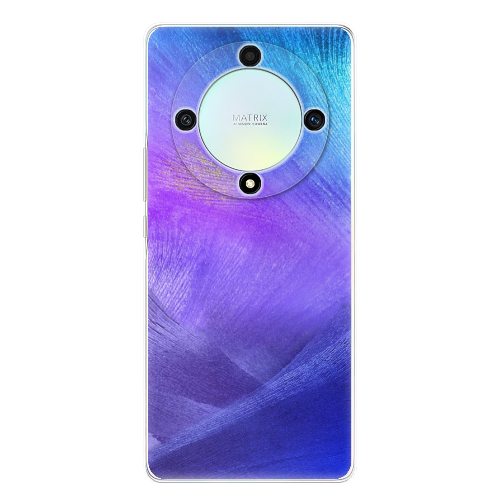 Odolné silikónové puzdro iSaprio - Purple Feathers - Honor Magic5 Lite 5G
