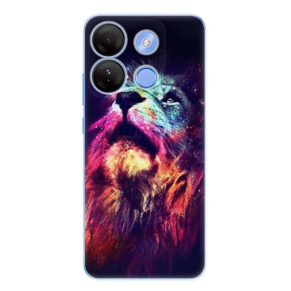 Odolné silikónové puzdro iSaprio - Lion in Colors - Infinix Smart 7