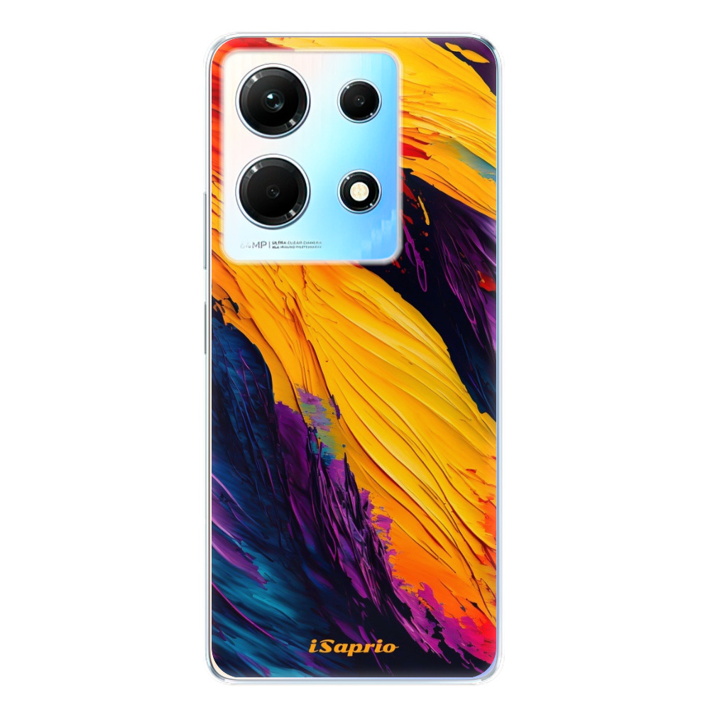 Odolné silikónové puzdro iSaprio - Orange Paint - Infinix Note 30