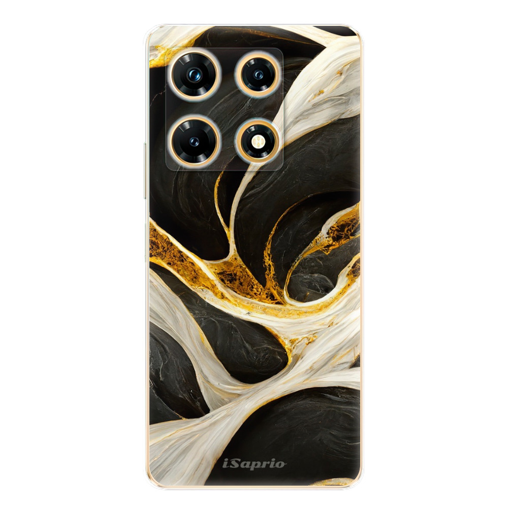 Odolné silikónové puzdro iSaprio - Black and Gold - Infinix Note 30 PRO