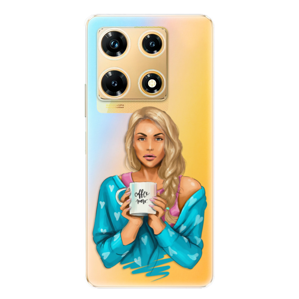 Odolné silikónové puzdro iSaprio - Coffe Now - Blond - Infinix Note 30 PRO