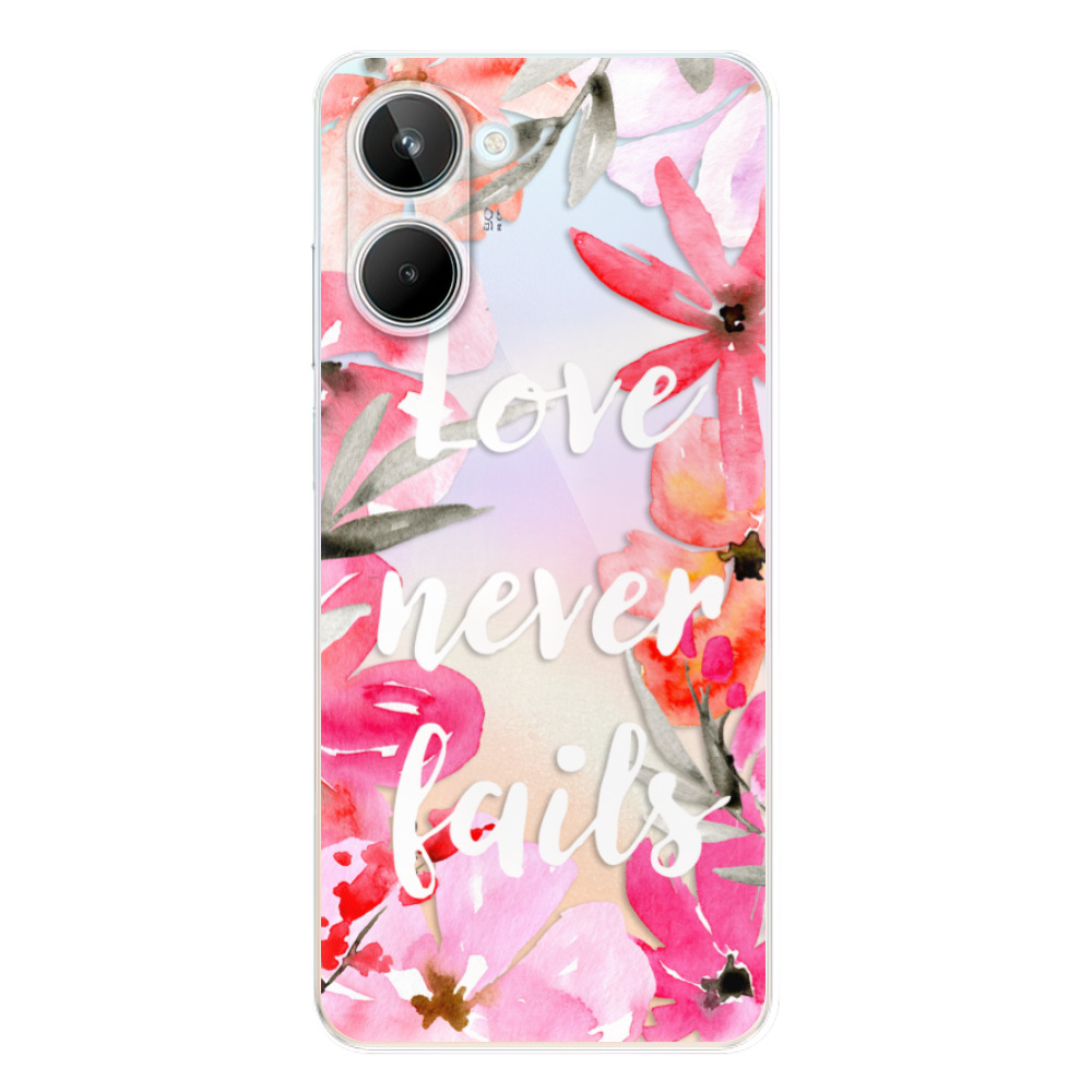 Odolné silikónové puzdro iSaprio - Love Never Fails - Realme 10