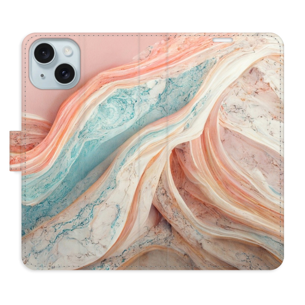 Flipové puzdro iSaprio - Colour Marble - iPhone 15