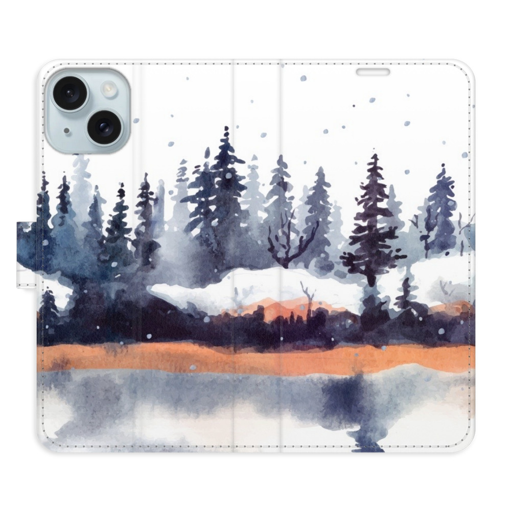 Flipové puzdro iSaprio - Winter 02 - iPhone 15 Plus