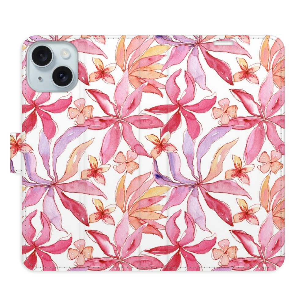 Flipové puzdro iSaprio - Flower Pattern 10 - iPhone 15 Plus
