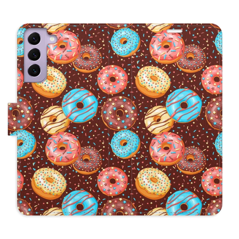 Flipové puzdro iSaprio - Donuts Pattern - Samsung Galaxy S22 5G