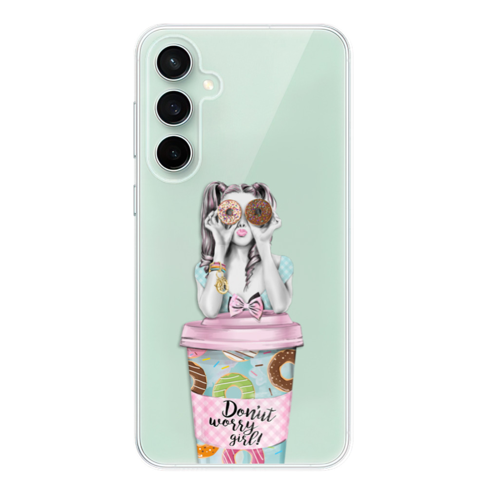 Odolné silikónové puzdro iSaprio - Donut Worry - Samsung Galaxy S23 FE