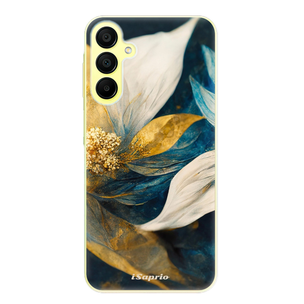 Odolné silikónové puzdro iSaprio - Gold Petals - Samsung Galaxy A15 / A15 5G