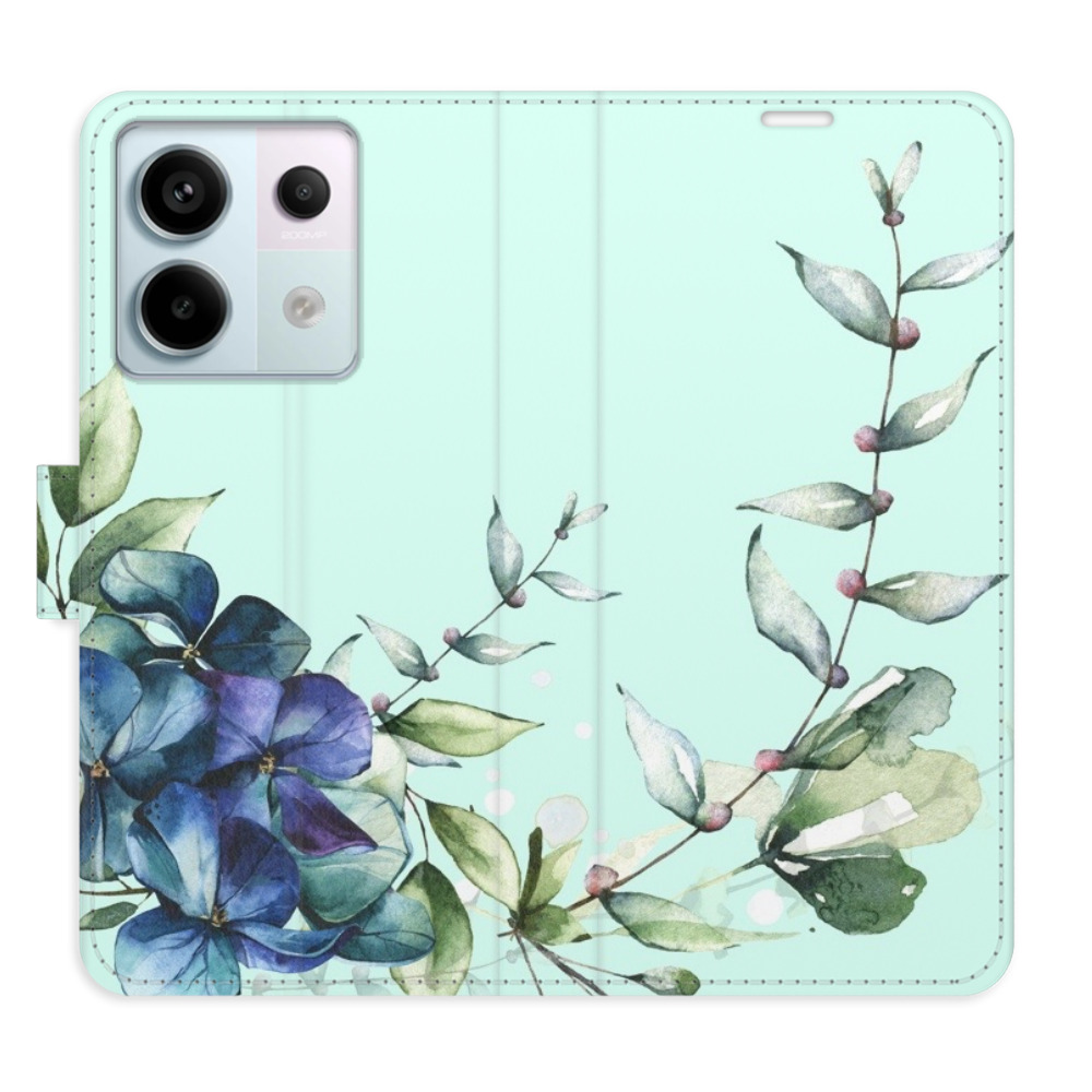 Flipové puzdro iSaprio - Blue Flowers - Xiaomi Redmi Note 13 Pro 5G / Poco X6 5G