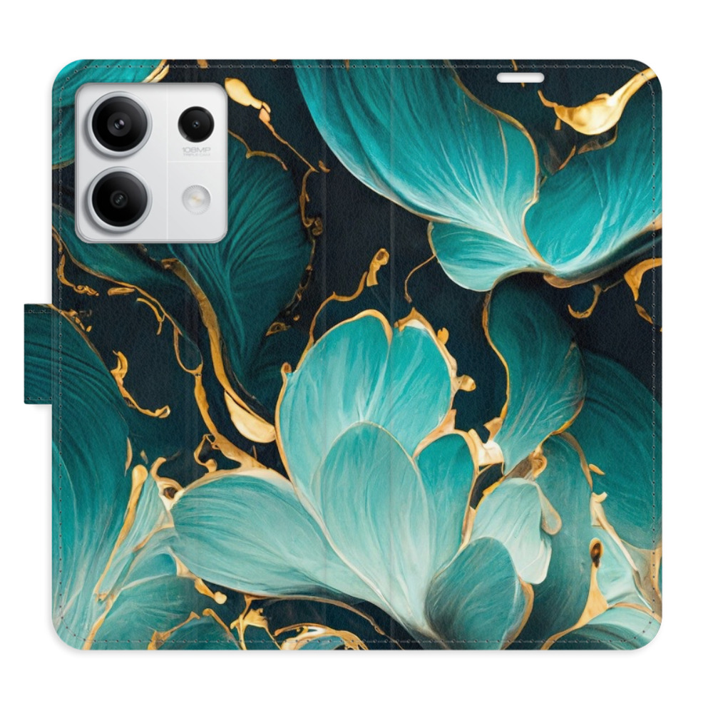 Flipové puzdro iSaprio - Blue Flowers 02 - Xiaomi Redmi Note 13 5G