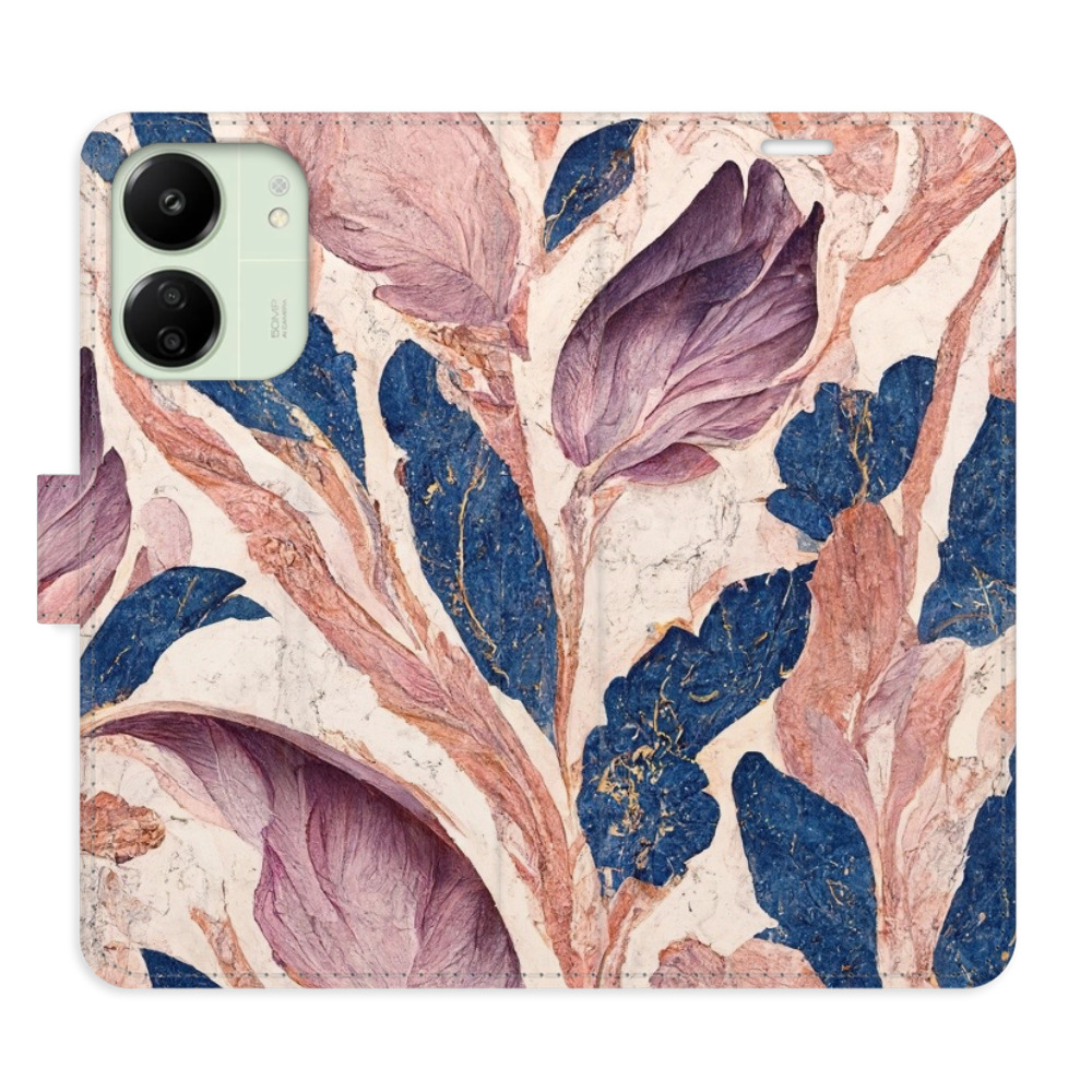 Flipové puzdro iSaprio - Old Leaves 02 - Xiaomi Redmi 13C