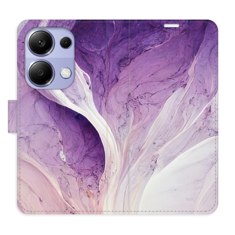 Flipové puzdro iSaprio - Purple Paint - Xiaomi Redmi Note 13 Pro