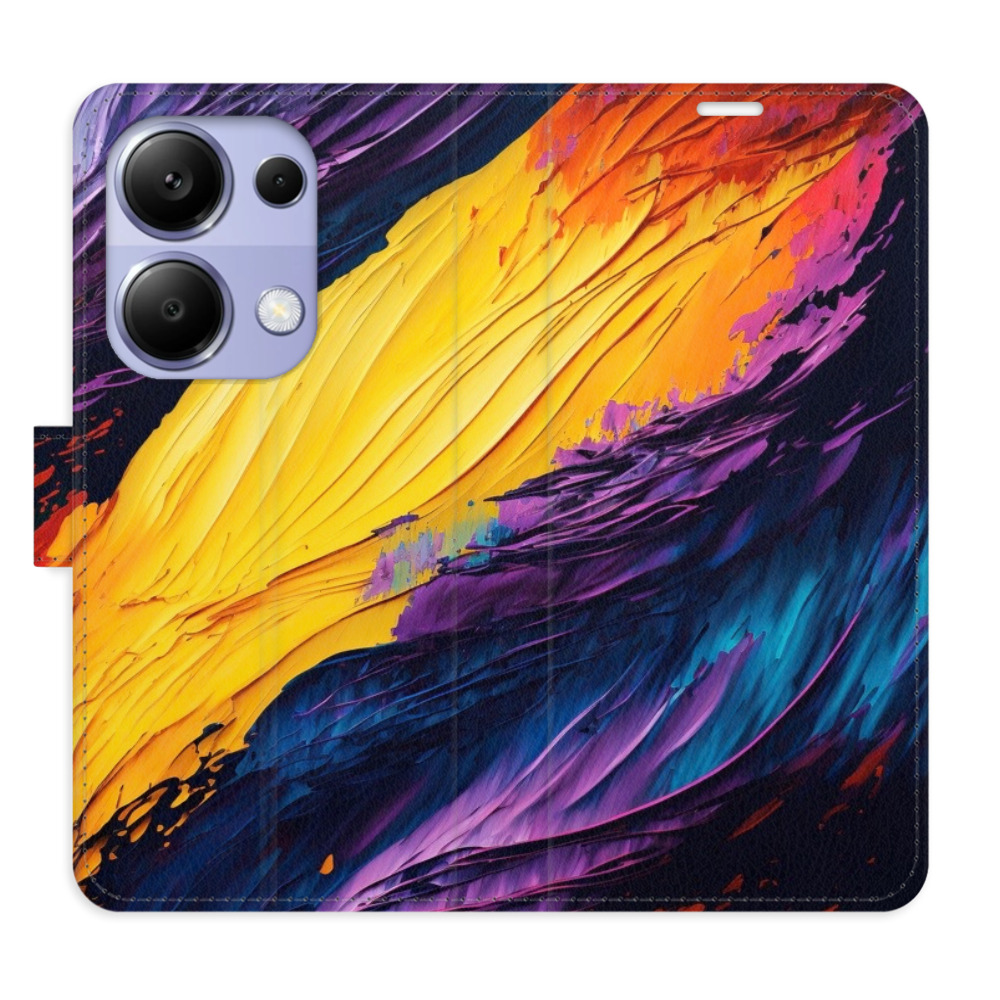 Flipové puzdro iSaprio - Fire Paint - Xiaomi Redmi Note 13 Pro