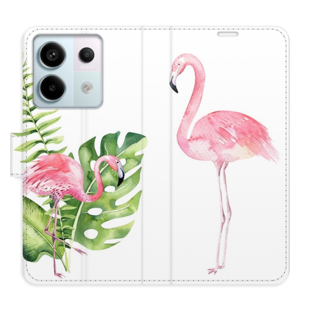 Flipové puzdro iSaprio - Flamingos - Xiaomi Redmi Note 13 Pro+ 5G