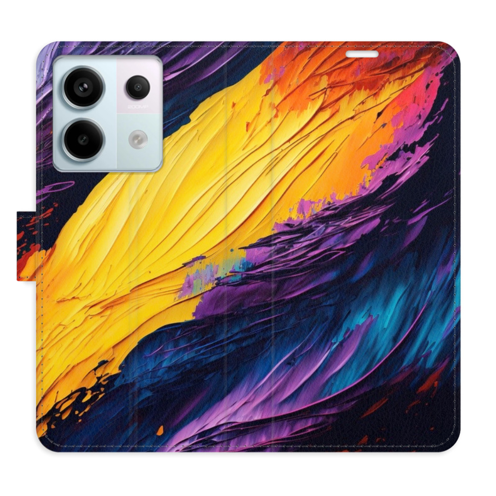 Flipové puzdro iSaprio - Fire Paint - Xiaomi Redmi Note 13 Pro+ 5G