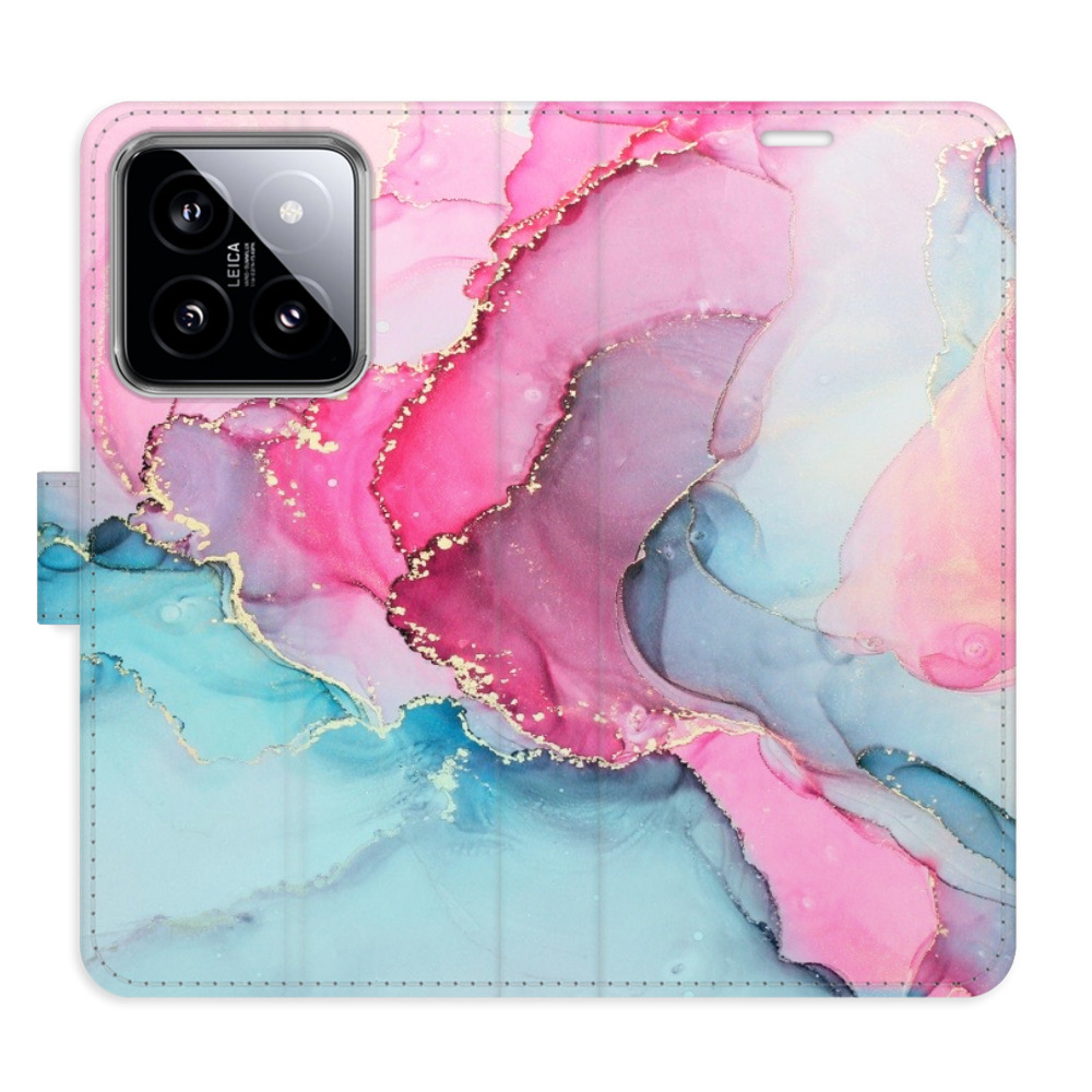 Flipové puzdro iSaprio - PinkBlue Marble - Xiaomi 14