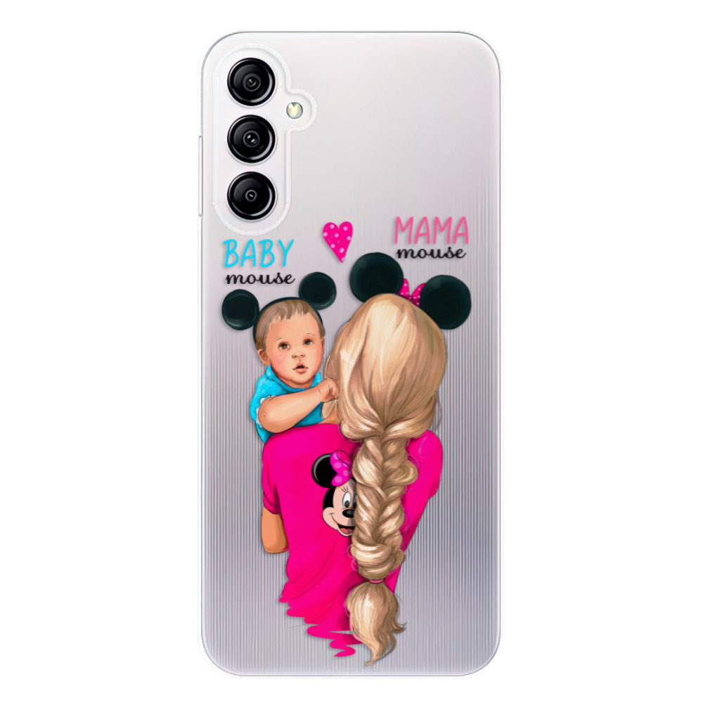 Odolné silikónové puzdro iSaprio - Mama Mouse Blonde and Boy - Samsung Galaxy A14 / A14 5G