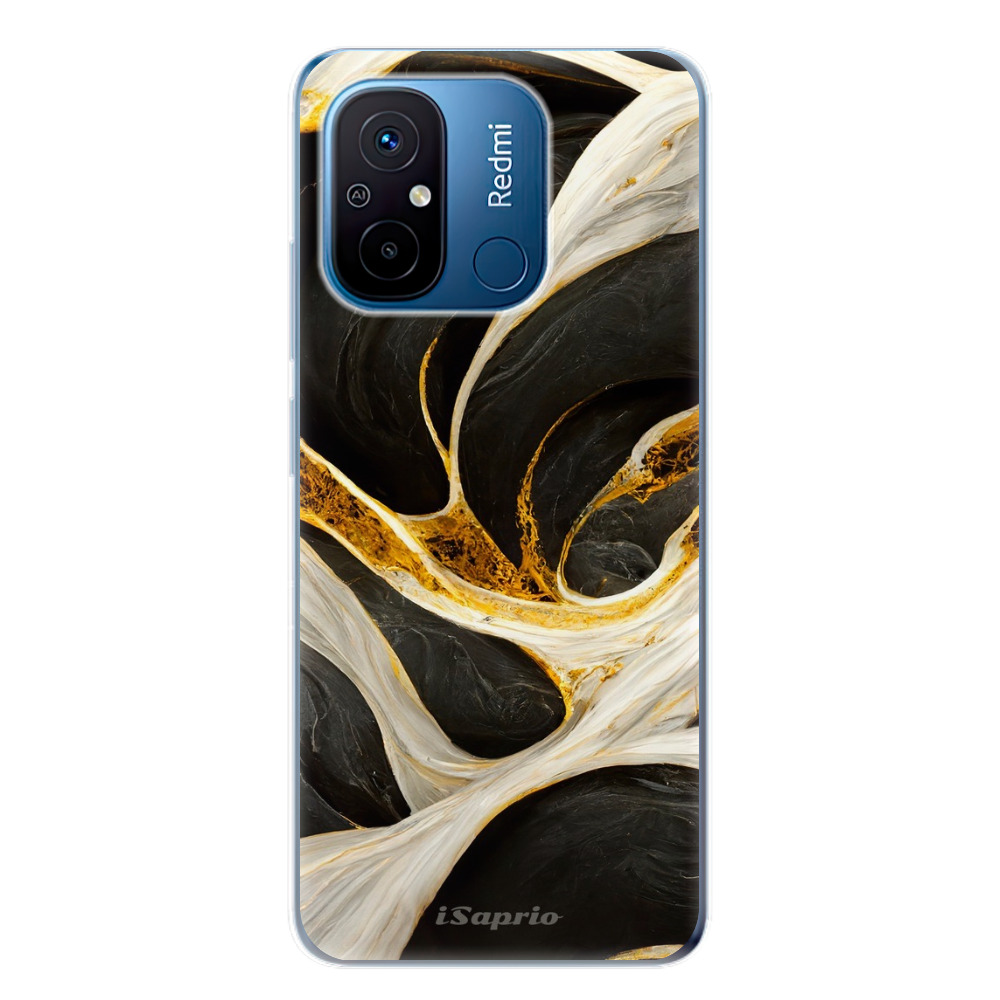 Odolné silikónové puzdro iSaprio - Black and Gold - Xiaomi Redmi 12C