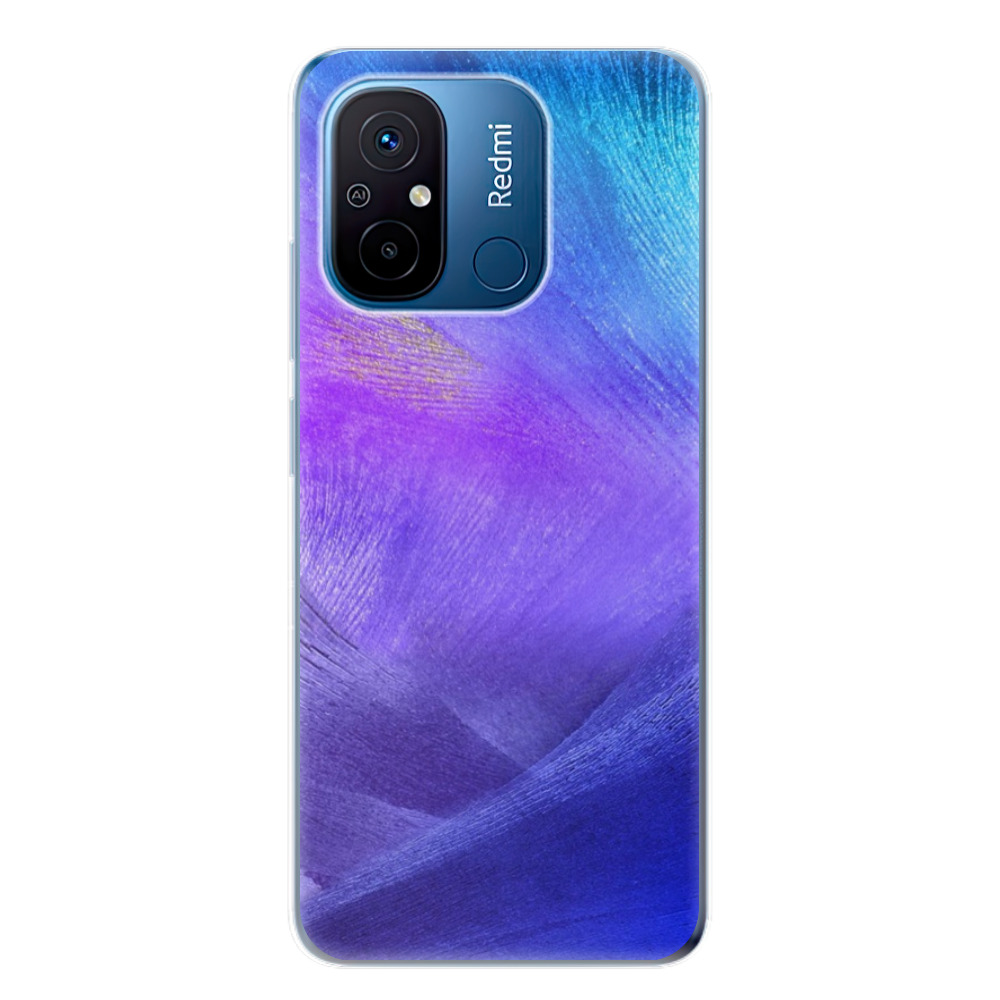 Odolné silikónové puzdro iSaprio - Purple Feathers - Xiaomi Redmi 12C