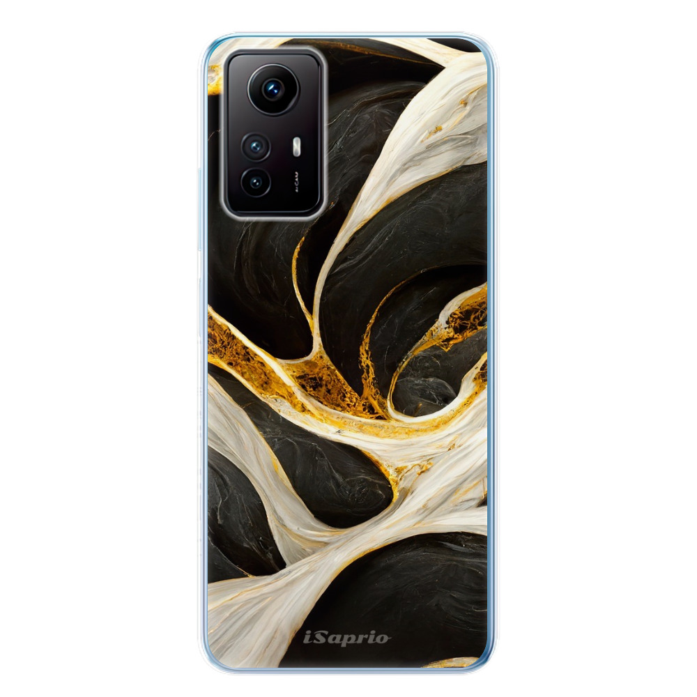 Odolné silikónové puzdro iSaprio - Black and Gold - Xiaomi Redmi Note 12S