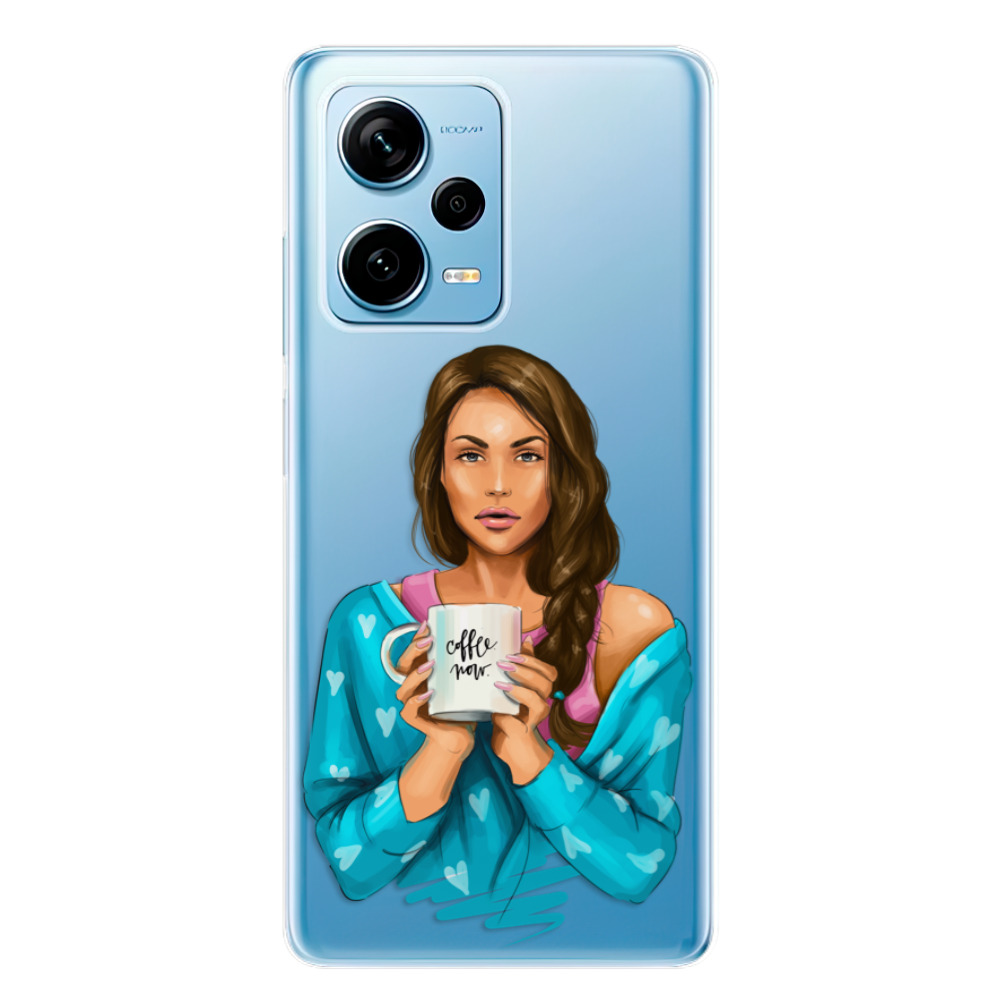 Odolné silikónové puzdro iSaprio - Coffe Now - Brunette - Xiaomi Redmi Note 12 Pro 5G / Poco X5 Pro 5G