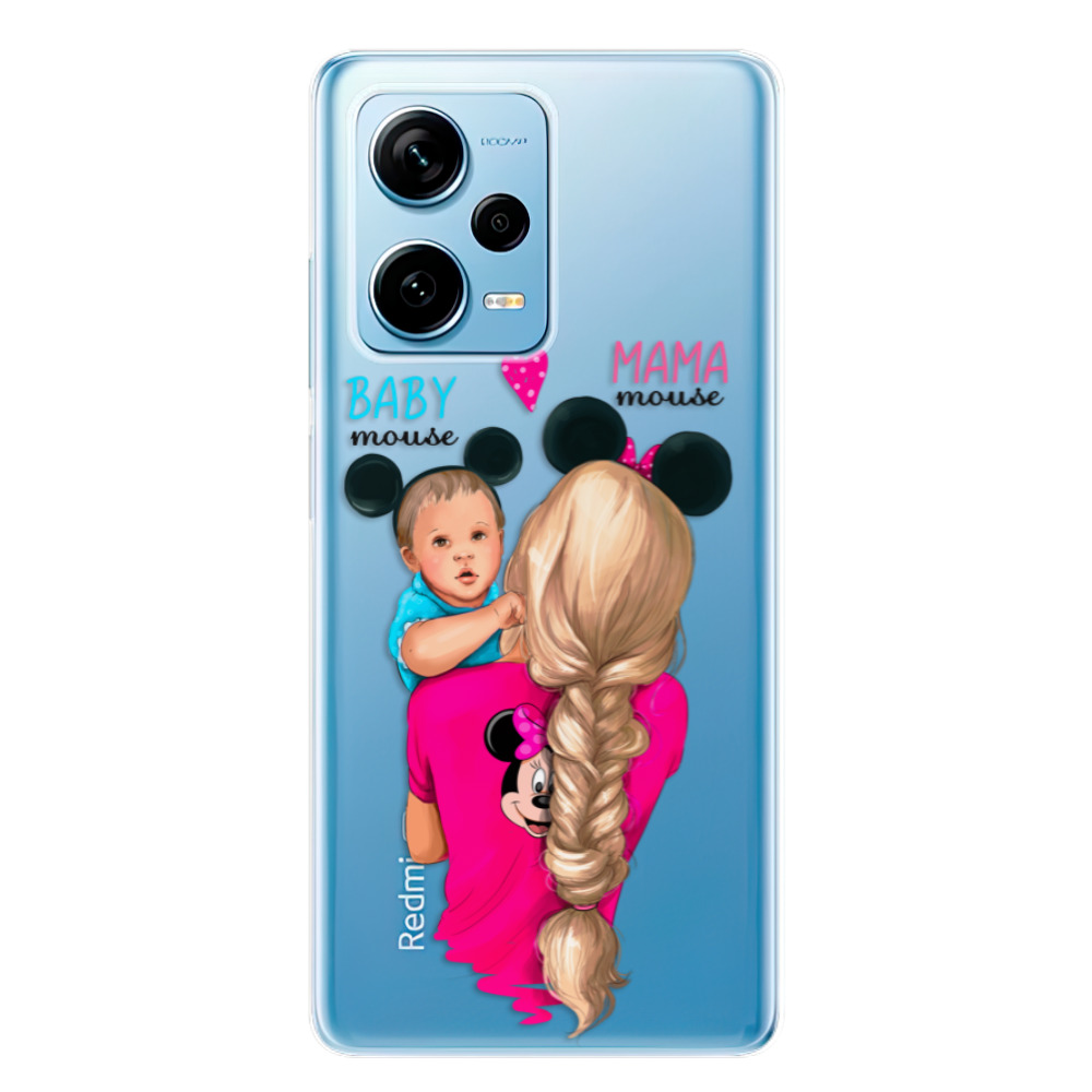 Odolné silikónové puzdro iSaprio - Mama Mouse Blonde and Boy - Xiaomi Redmi Note 12 Pro 5G / Poco X5 Pro 5G