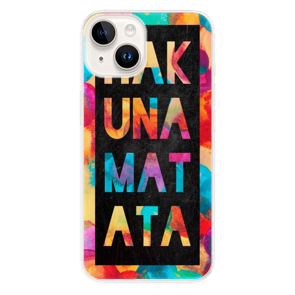 Odolné silikónové puzdro iSaprio - Hakuna Matata 01 - iPhone 15 Plus