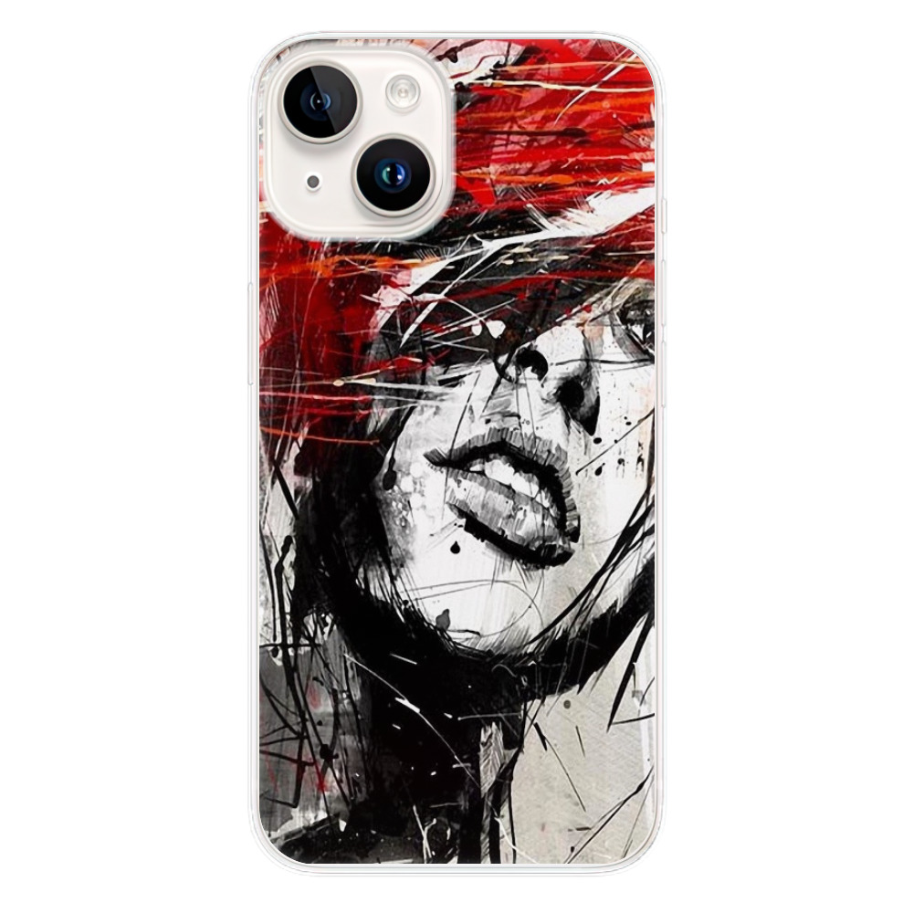 Odolné silikónové puzdro iSaprio - Sketch Face - iPhone 15 Plus
