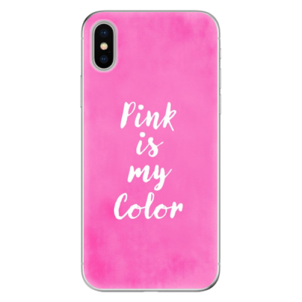 Odolné silikónové puzdro iSaprio - Pink is my color - iPhone X