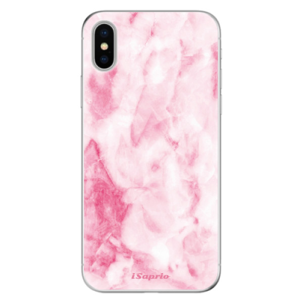 Odolné silikónové puzdro iSaprio - RoseMarble 16 - iPhone X