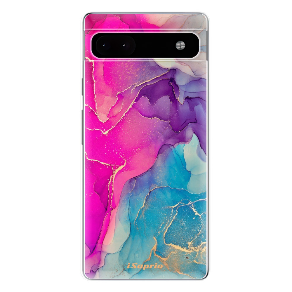 Odolné silikónové puzdro iSaprio - Purple Ink - Google Pixel 6a 5G
