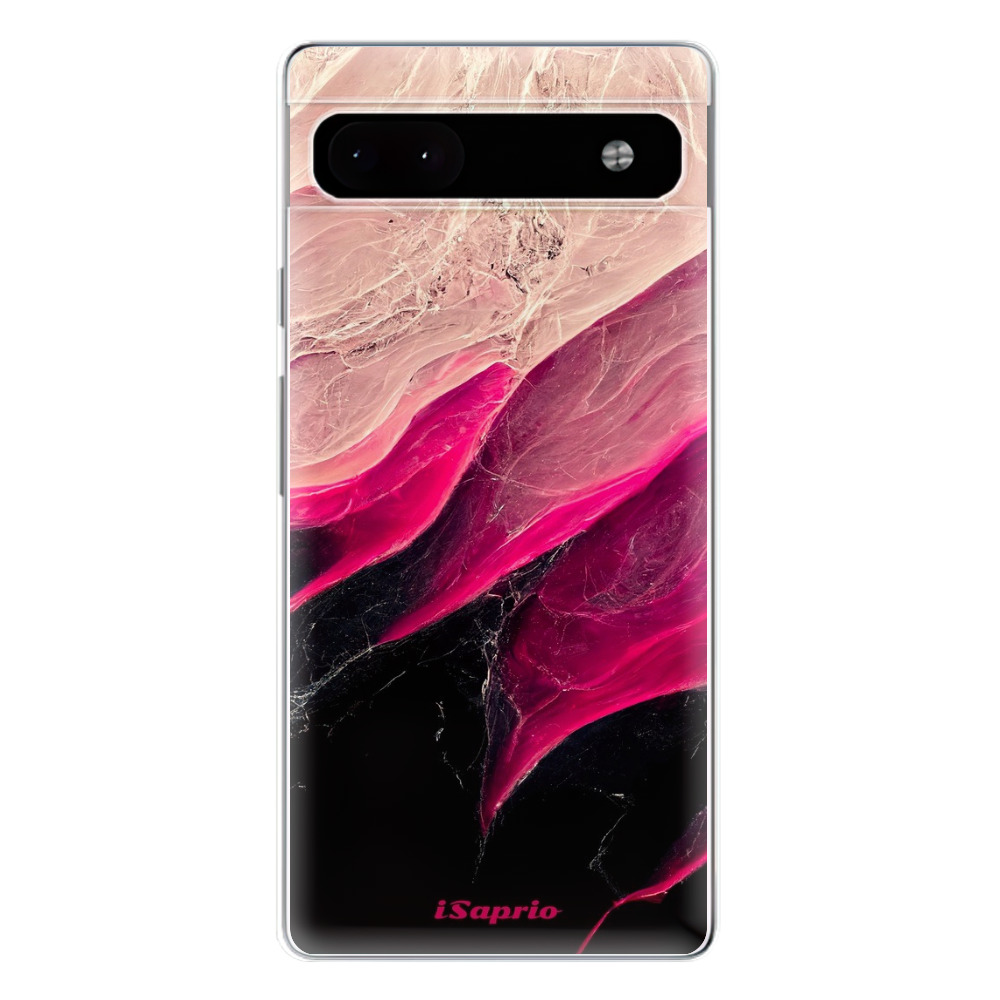 Odolné silikónové puzdro iSaprio - Black and Pink - Google Pixel 6a 5G