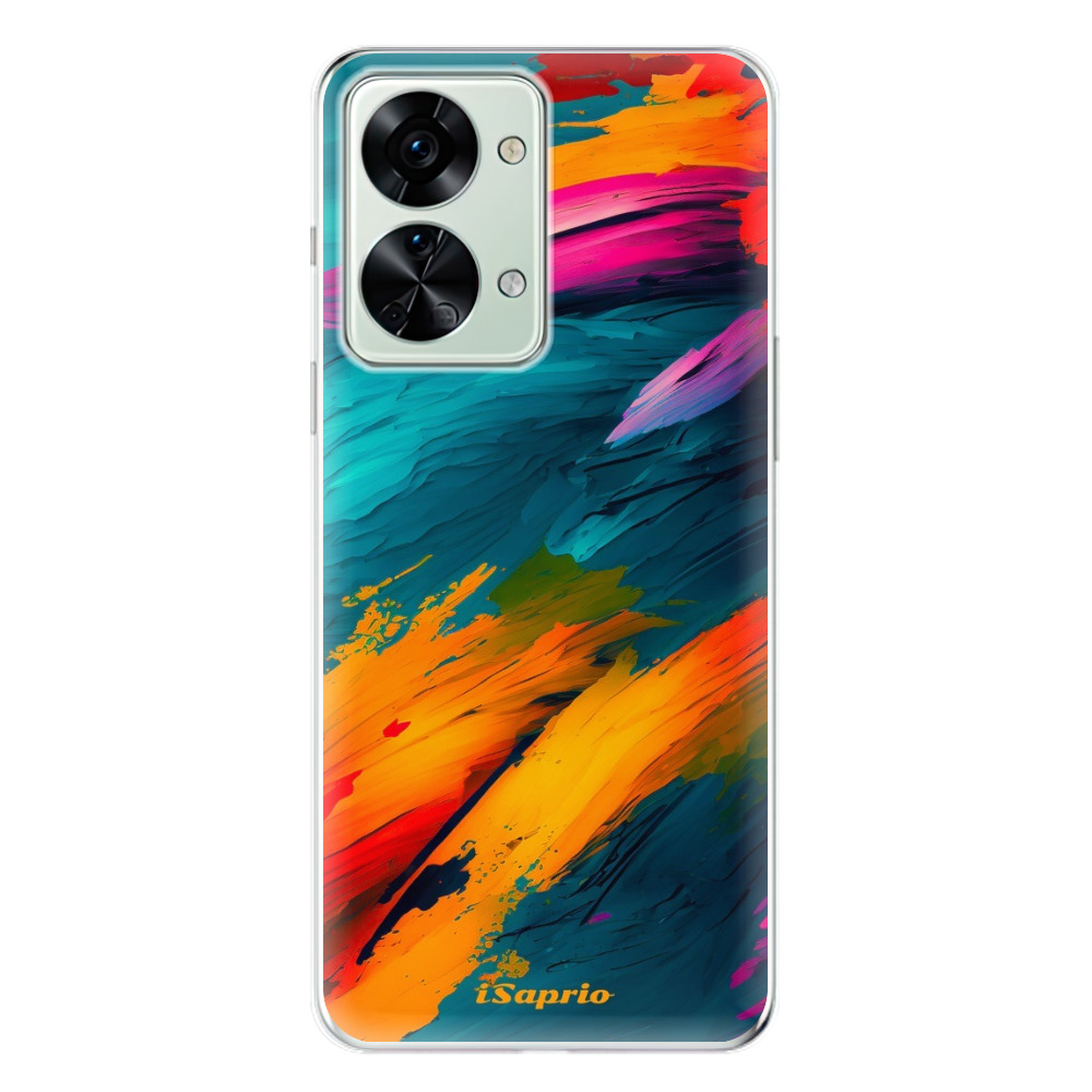 Odolné silikónové puzdro iSaprio - Blue Paint - OnePlus Nord 2T 5G