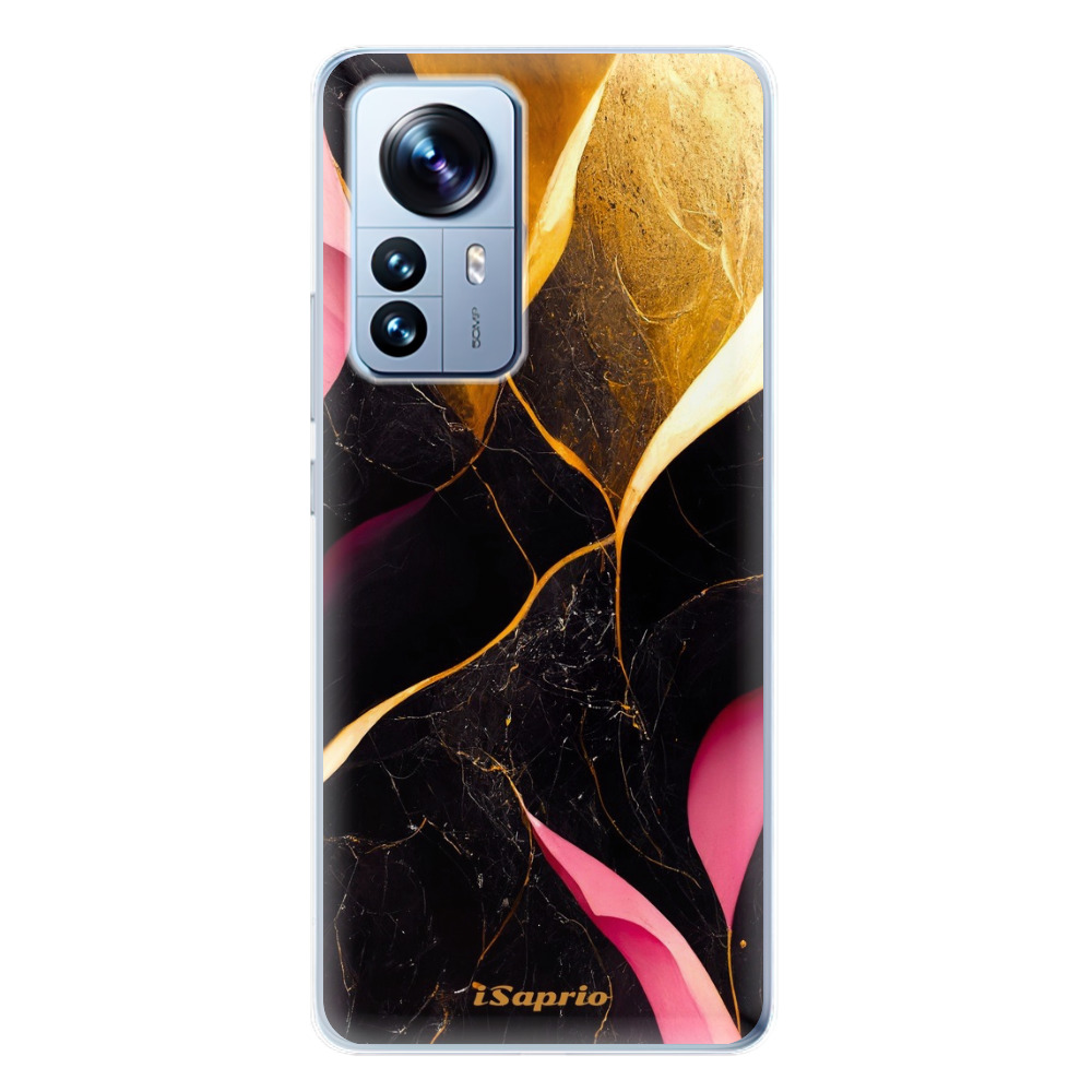 Odolné silikónové puzdro iSaprio - Gold Pink Marble - Xiaomi 12 Pro