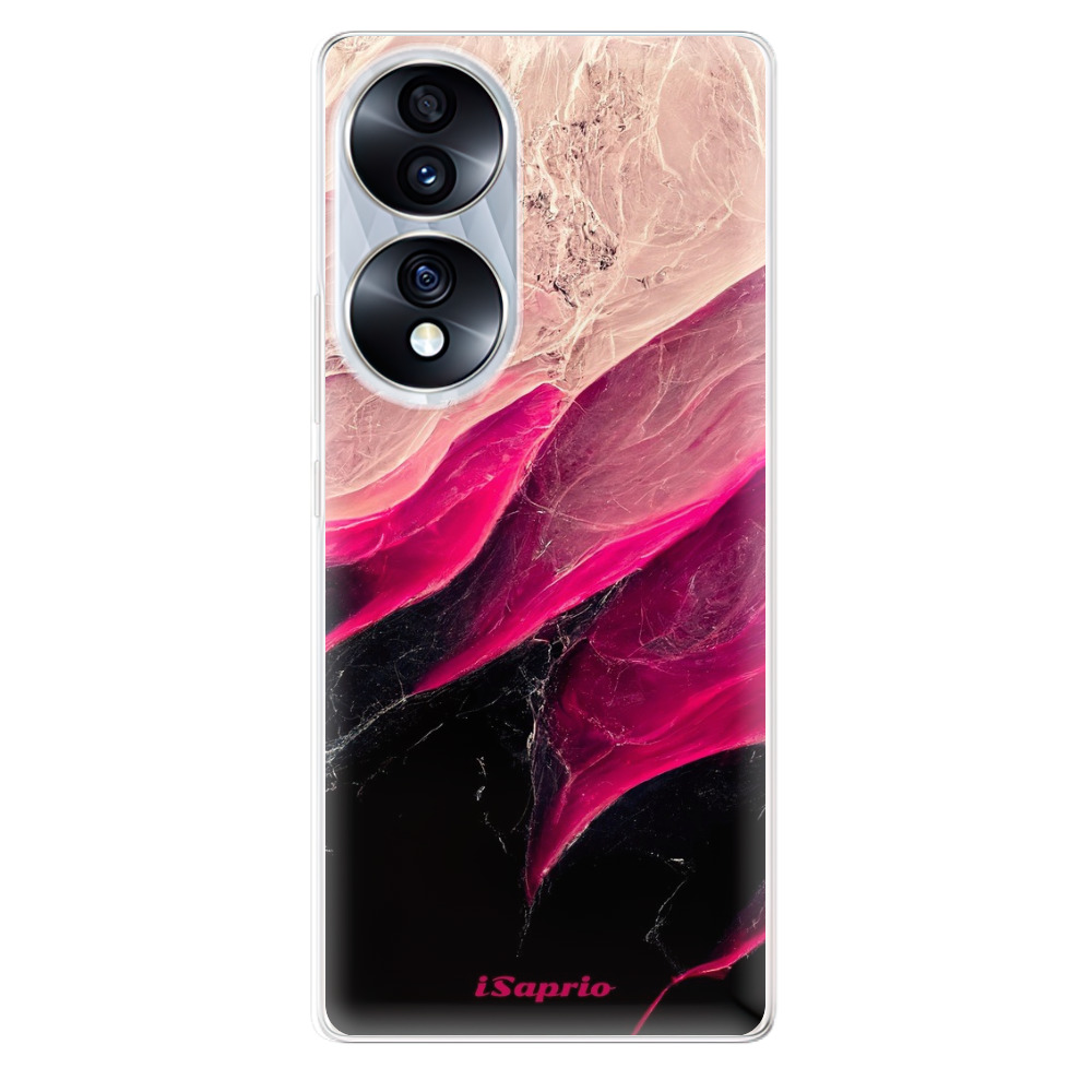 Odolné silikónové puzdro iSaprio - Black and Pink - Honor 70