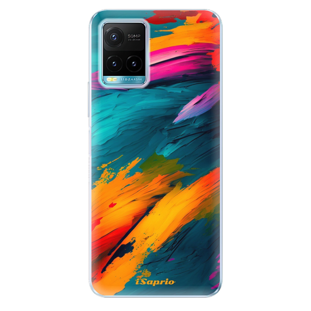 Odolné silikónové puzdro iSaprio - Blue Paint - Vivo Y21 / Y21s / Y33s