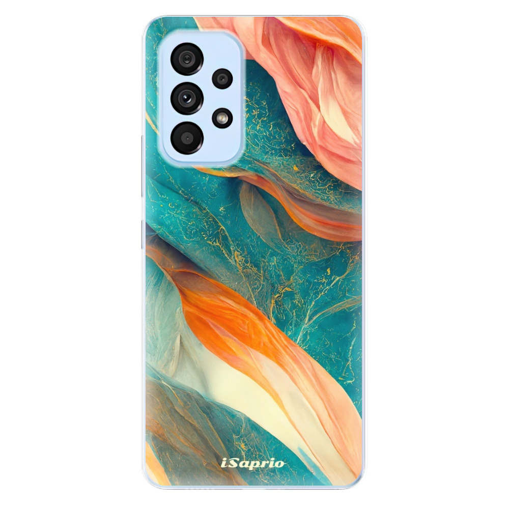 Odolné silikónové puzdro iSaprio - Abstract Marble - Samsung Galaxy A53 5G