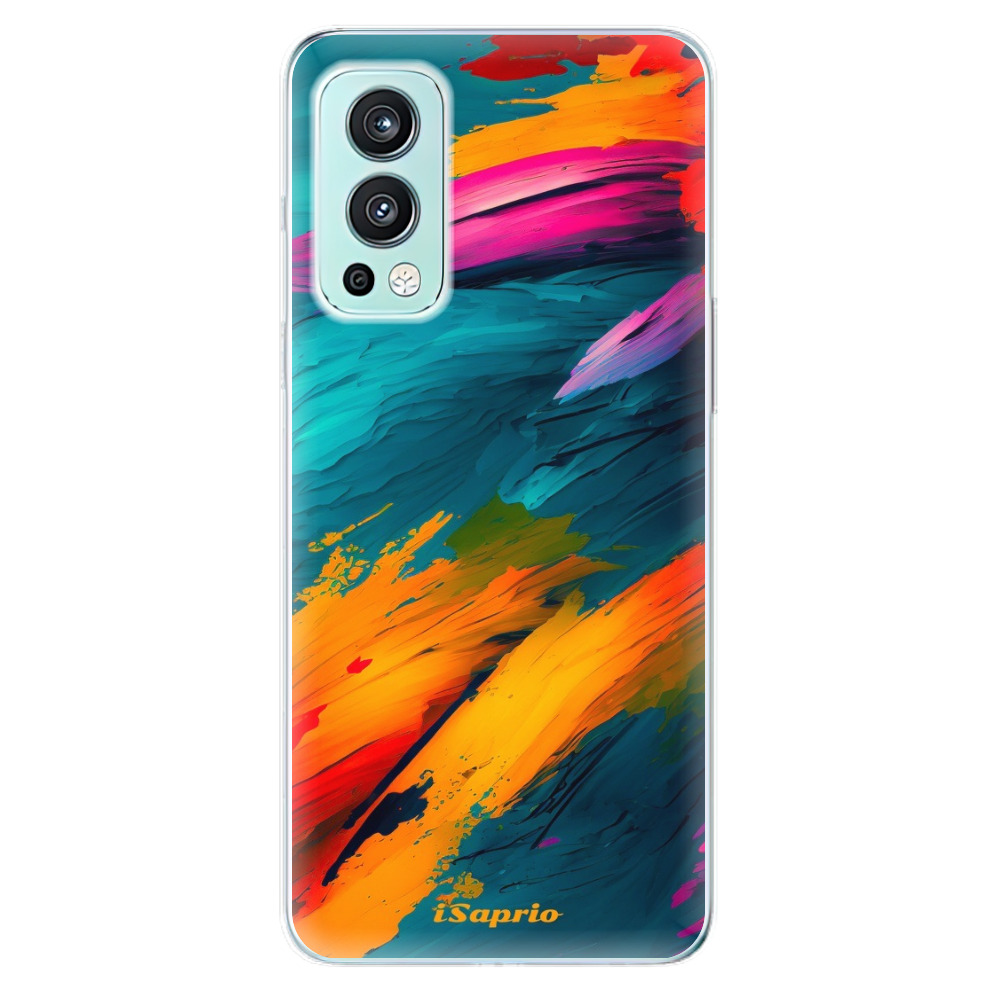 Odolné silikónové puzdro iSaprio - Blue Paint - OnePlus Nord 2 5G