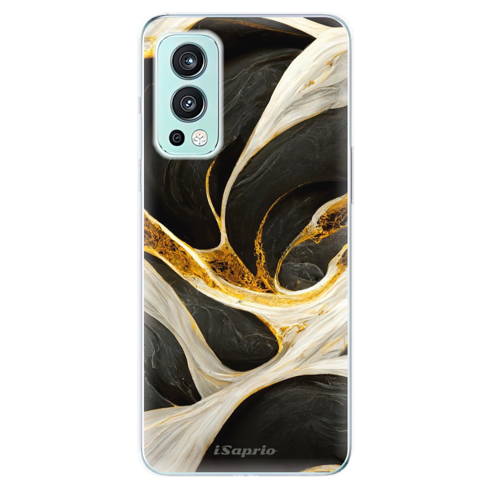 Odolné silikónové puzdro iSaprio - Black and Gold - OnePlus Nord 2 5G
