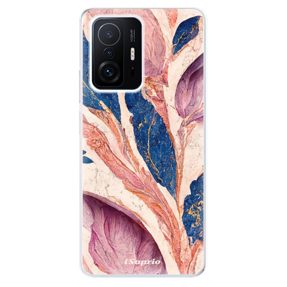 Odolné silikónové puzdro iSaprio - Purple Leaves - Xiaomi 11T / 11T Pro