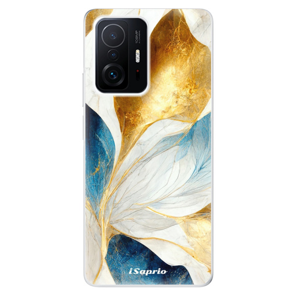 Odolné silikónové puzdro iSaprio - Blue Leaves - Xiaomi 11T / 11T Pro