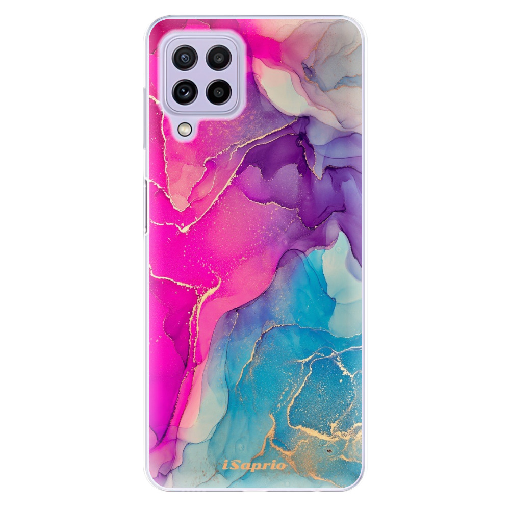 Odolné silikónové puzdro iSaprio - Purple Ink - Samsung Galaxy A22