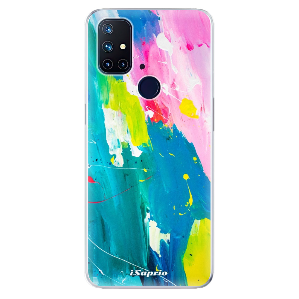 Odolné silikónové puzdro iSaprio - Abstract Paint 04 - OnePlus Nord N10 5G