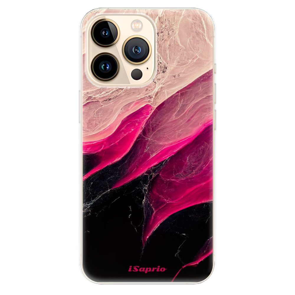 Odolné silikónové puzdro iSaprio - Black and Pink - iPhone 13 Pro