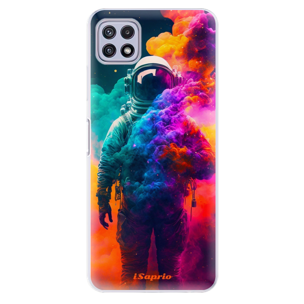 Odolné silikónové puzdro iSaprio - Astronaut in Colors - Samsung Galaxy A22 5G
