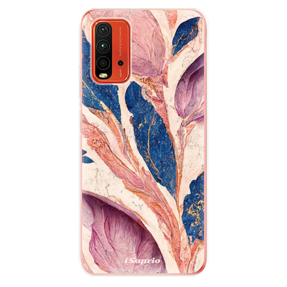 Odolné silikónové puzdro iSaprio - Purple Leaves - Xiaomi Redmi 9T