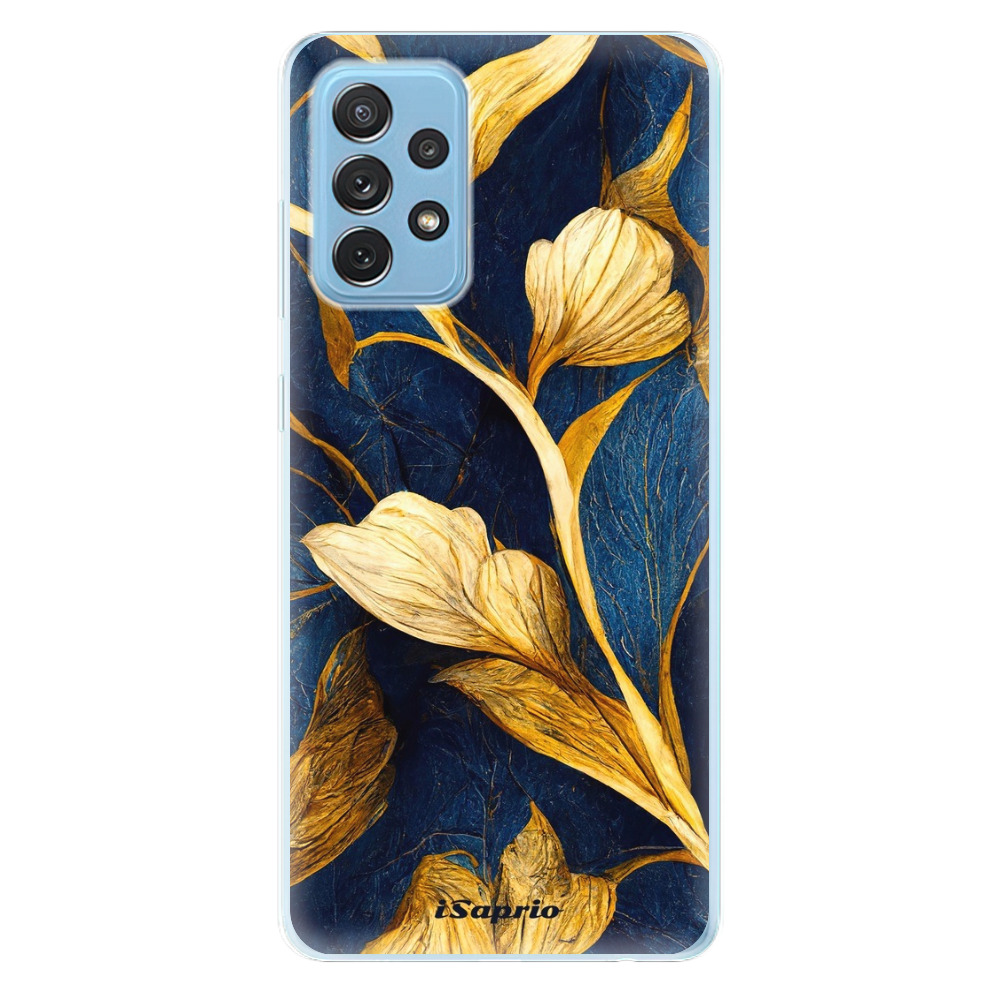 Odolné silikónové puzdro iSaprio - Gold Leaves - Samsung Galaxy A72