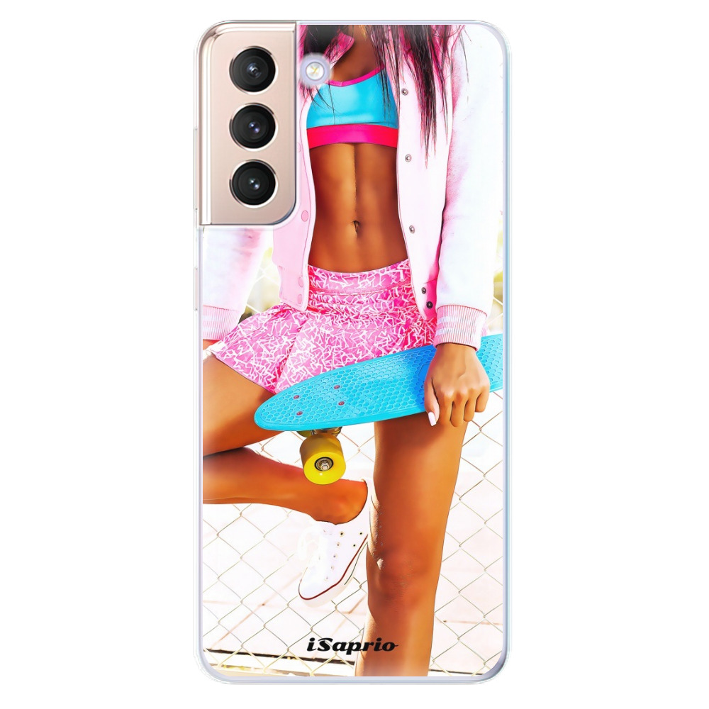 Odolné silikónové puzdro iSaprio - Skate girl 01 - Samsung Galaxy S21